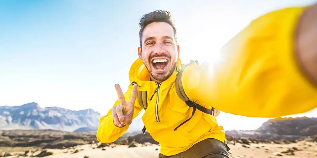 happy hiker