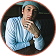 Portrait of a young person wearing a cap and denim shirt