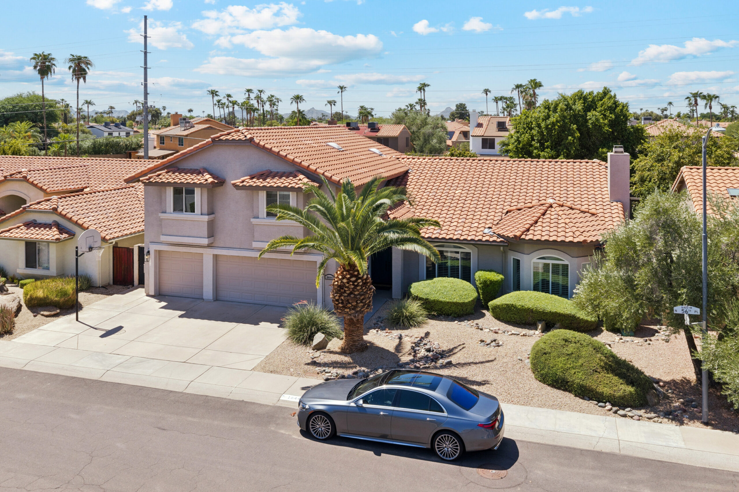 Aerial view of Guiding Road Scottsdale